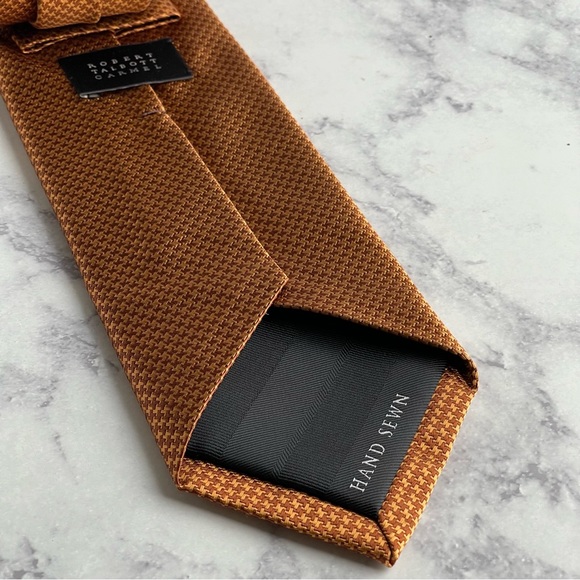 Robert Talbott Copper Hand Sewn silk tie - Picture 4 of 6